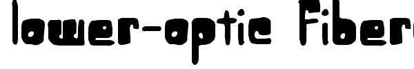 Lower-Optic Fibercase font preview